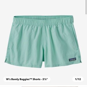Women’s Neon Barely Baggies Patagonia shorts 2.5 inseam sz.xl NWOT